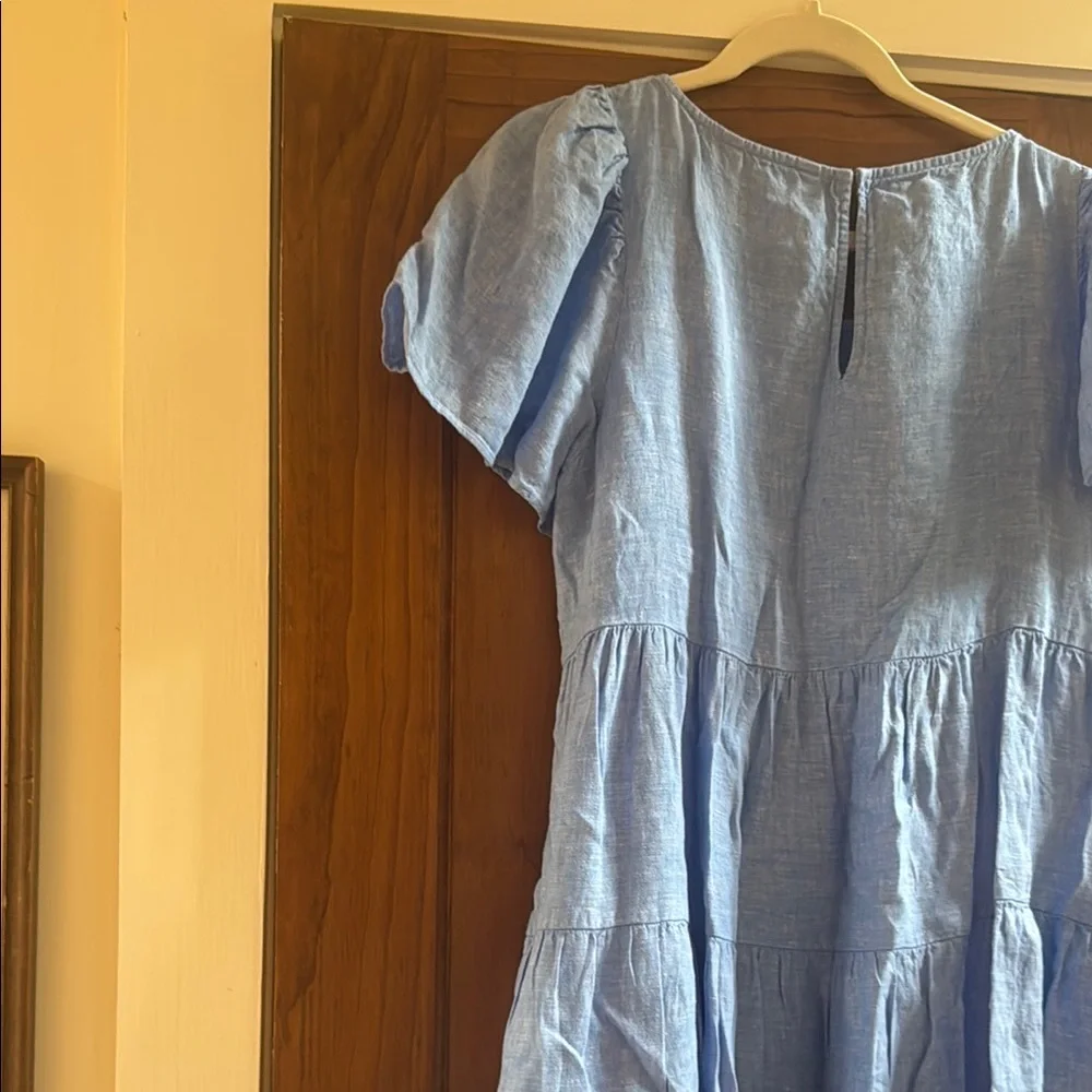 Blue linen  Lilly Pulitzer Dress - Picture 6 of 6